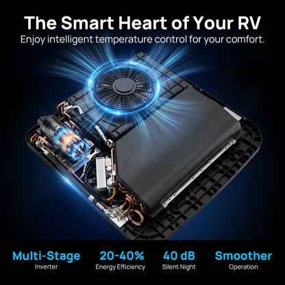 Greenland 12,000 BTU 12V DC Inverter Rooftop RV Air Conditioner