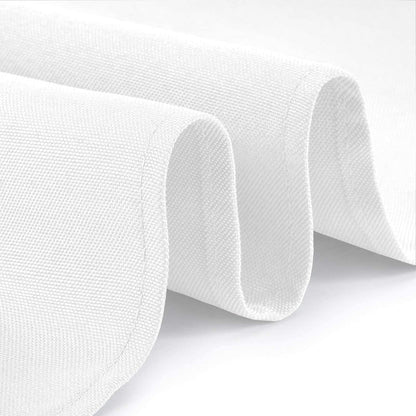 2 Pack Classic White Tablecloth 90x132 in Table Cover for 6 Ft Rectangle Tables