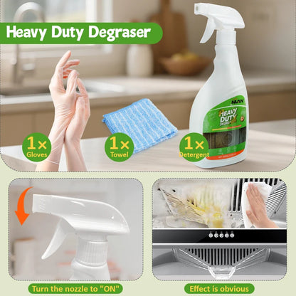 Kitchen  Cleaner Heavy Duty Degreaser Spray  Range Hood Cooktop