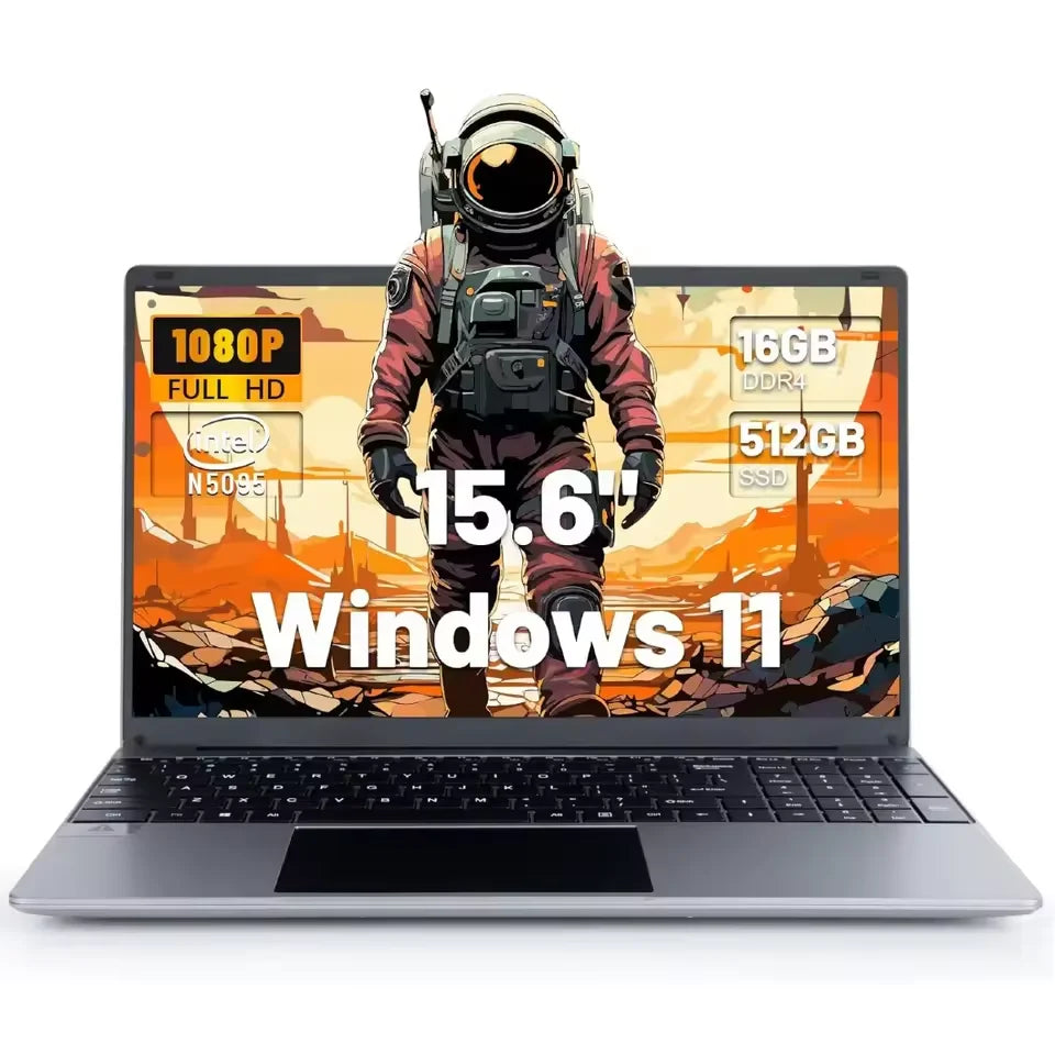 URAO LT1505 15.6 Inch Laptop 16GB DDR4 512GB SSD  IPS Display 1080P