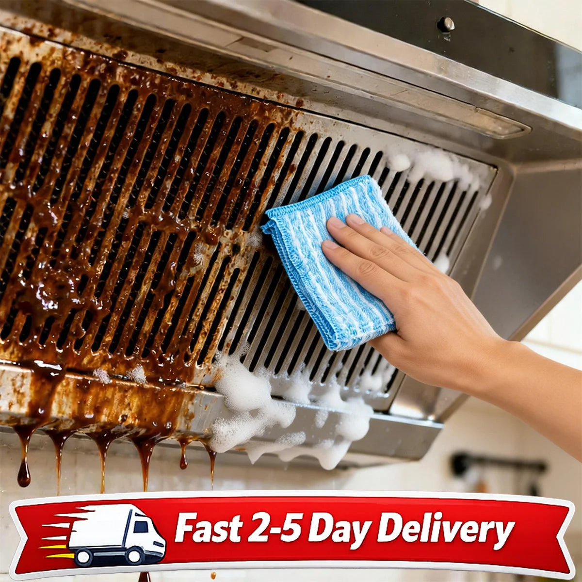Kitchen  Cleaner Heavy Duty Degreaser Spray  Range Hood Cooktop