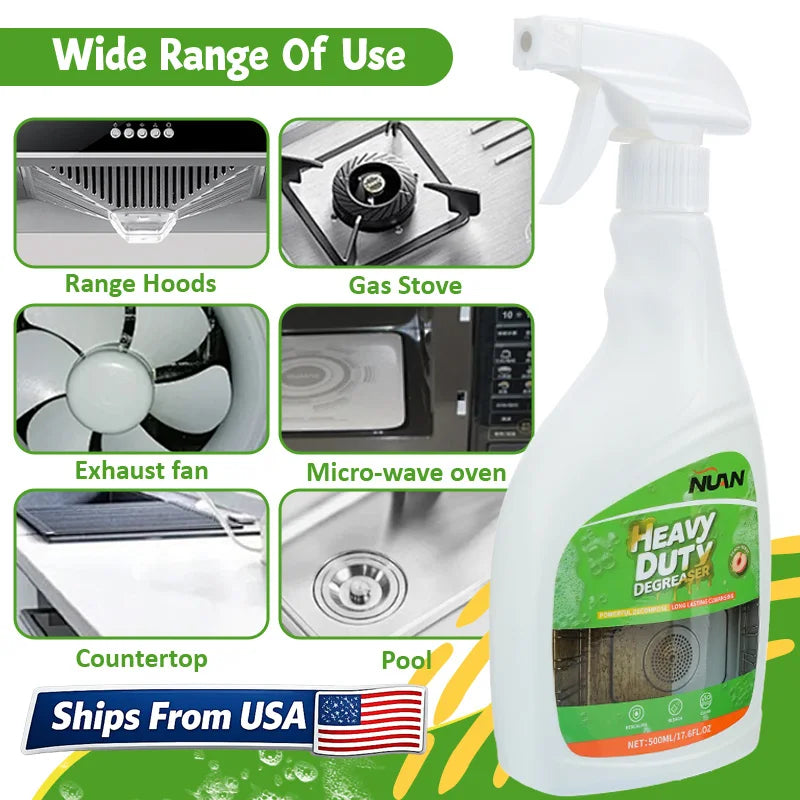 Kitchen  Cleaner Heavy Duty Degreaser Spray  Range Hood Cooktop