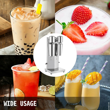SucceBuy Milk Shake Machine  Double Cups  Stainless Steel