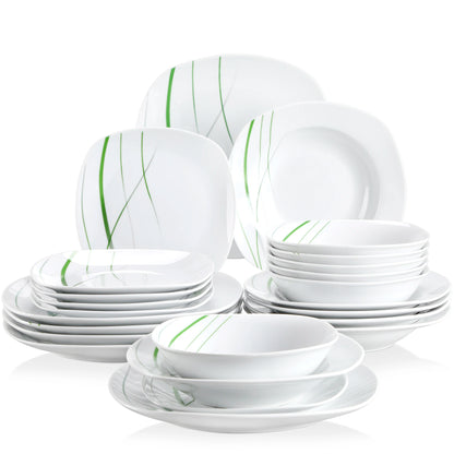 VEWEET AVIVA 24/48-Piece Ivo16/32 Dinnerware Set