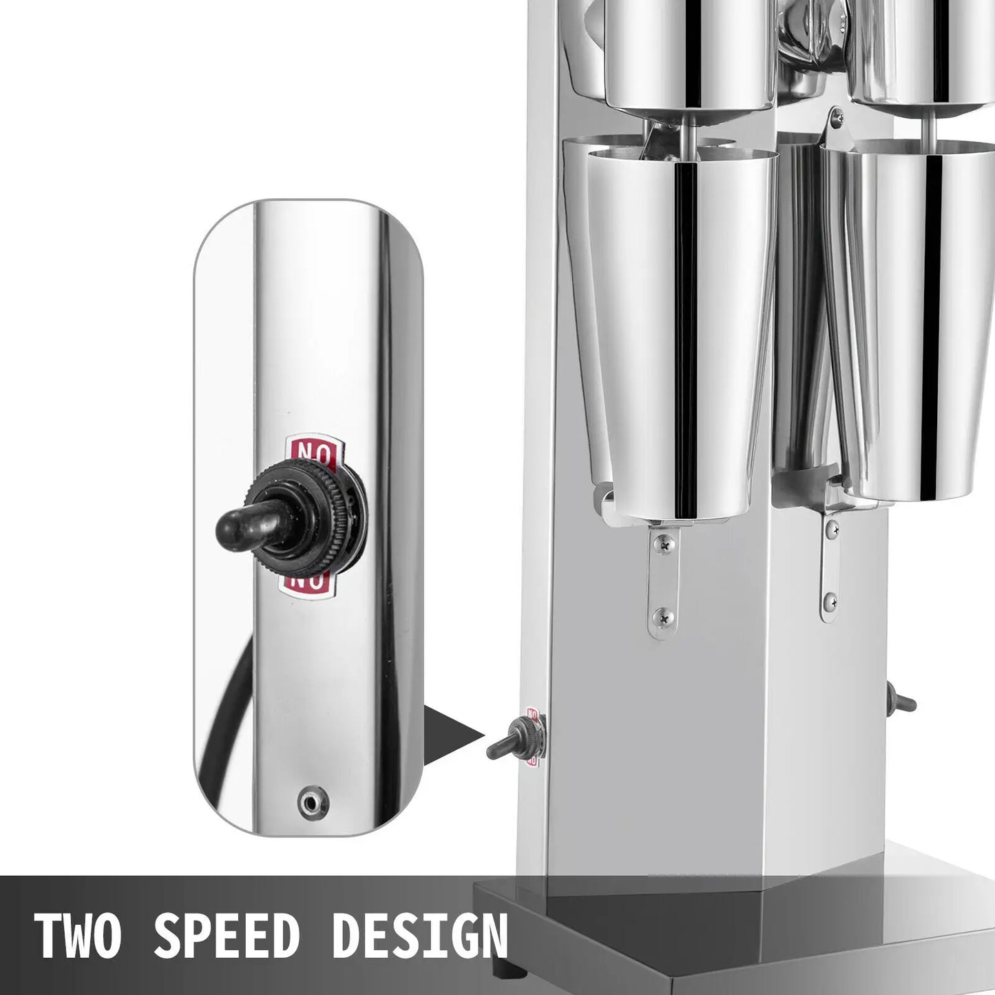 SucceBuy Milk Shake Machine  Double Cups  Stainless Steel