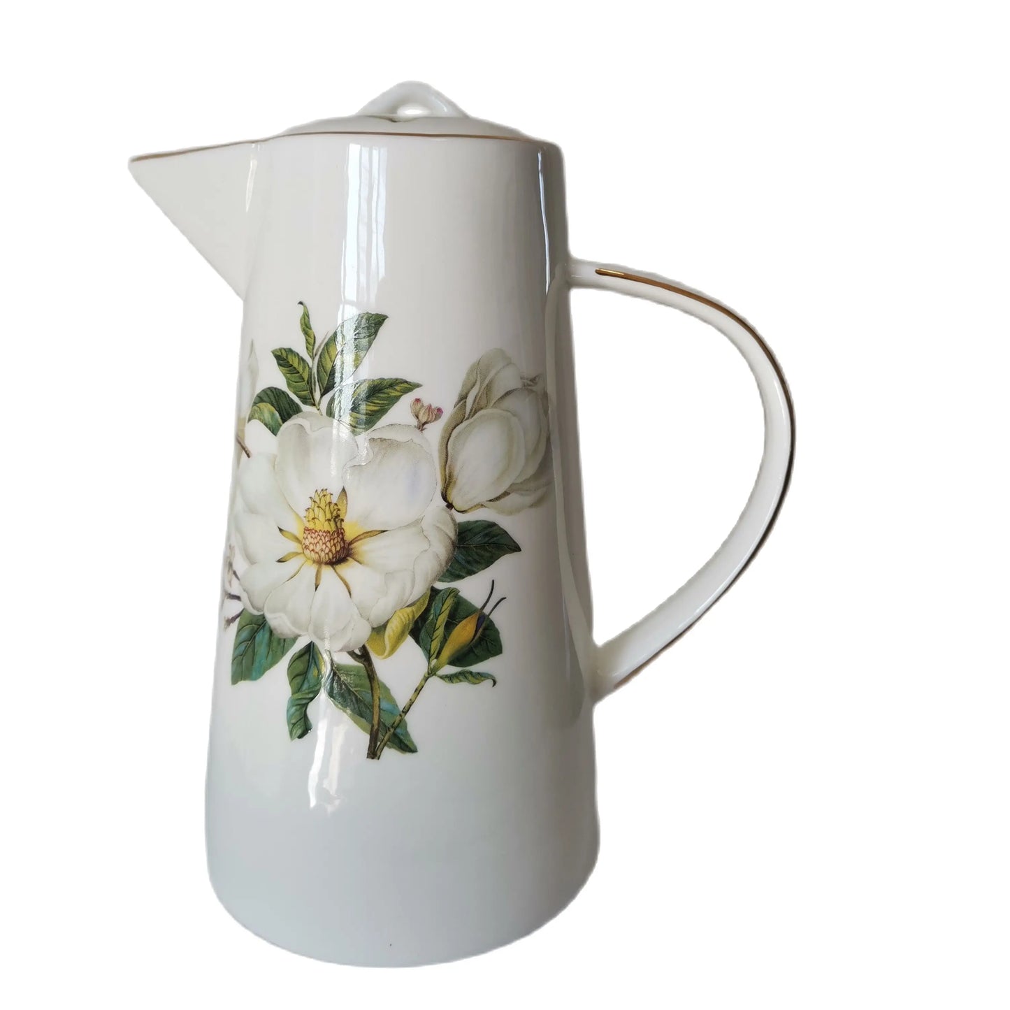 Household Water Ware Set, Ceramic Mug with Metal Rack, Porcelain Bone China,