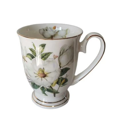 Household Water Ware Set, Ceramic Mug with Metal Rack, Porcelain Bone China,