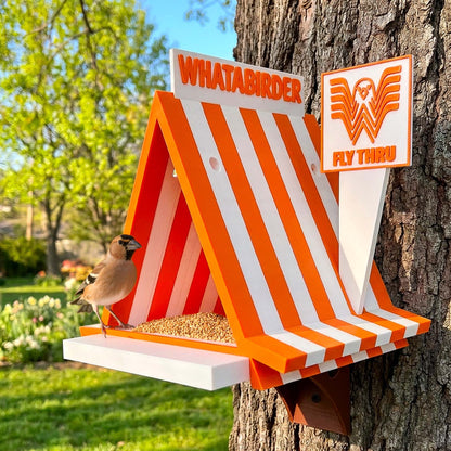 ADG42 The Whatabirder Parody Bird Feeder | Classic or Cafe Style