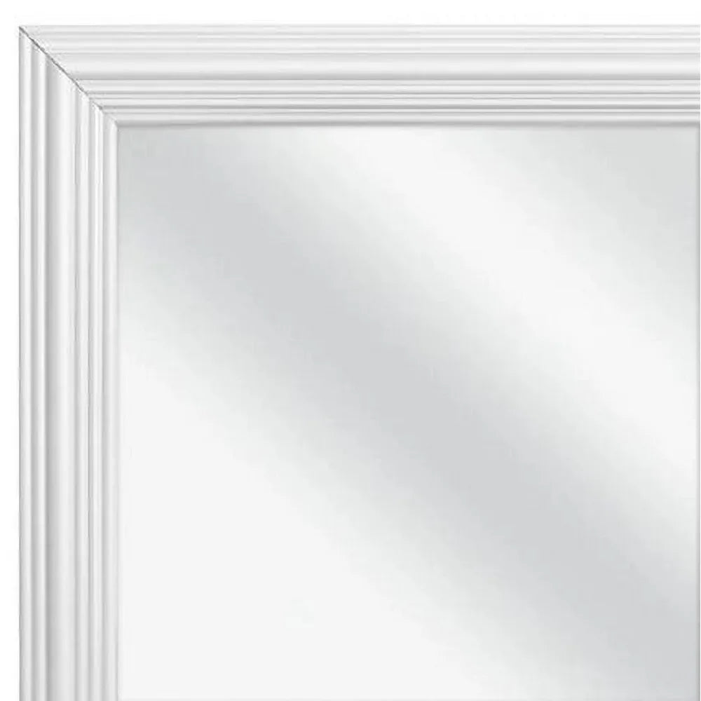 Mainstays 13x49 White Rectangle Large Wall Mirror for Bathroom or Living Room