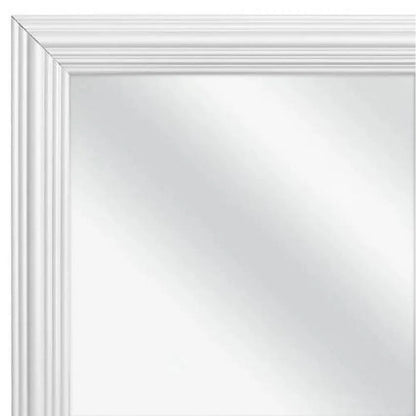 Mainstays 13x49 White Rectangle Large Wall Mirror for Bathroom or Living Room