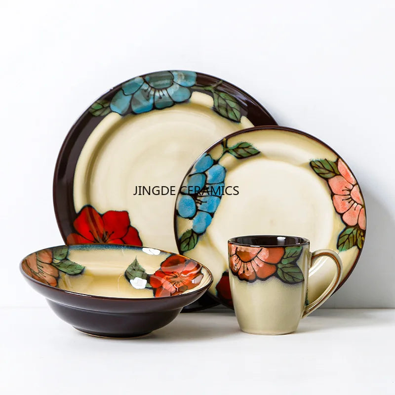 1pc Ceramic Tableware   Vegetable Dish Utensils  Dining Plate