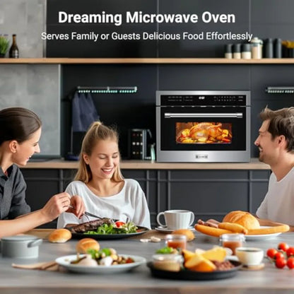Built in Microwave Convection Microwave and  Air Fryer Combos 1000W Sensor