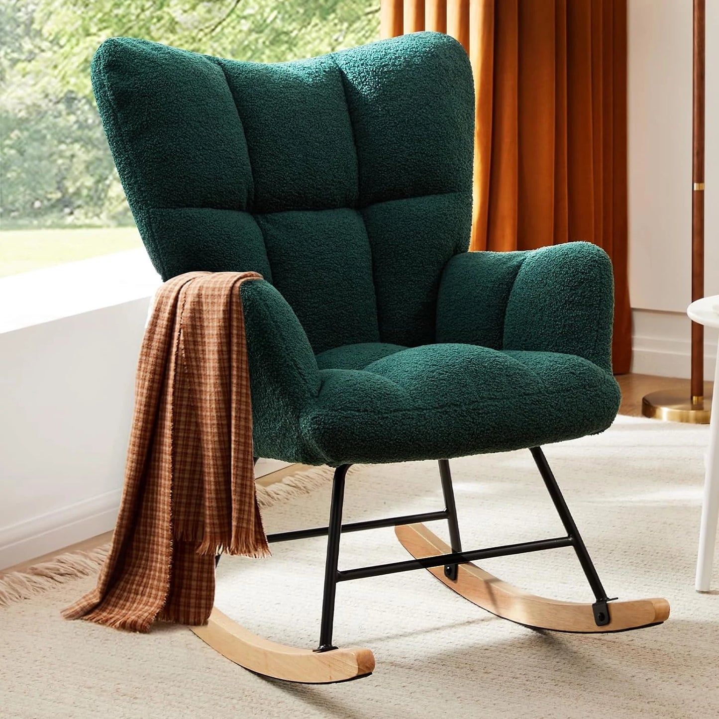 Upholstered  Rocking Chairs, with Side Pocket