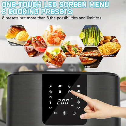 Large Air Fryer, 1500W 7QT, Digital Touch Screen,
