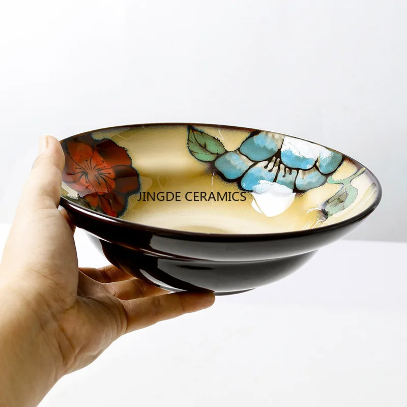 1pc Ceramic Tableware   Vegetable Dish Utensils  Dining Plate