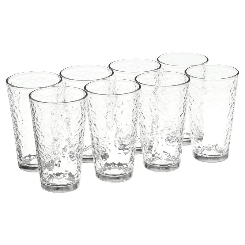 Vintage Frost Glass Drinkware Set, 16.2 oz, 8-Piece