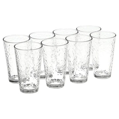 Vintage Frost Glass Drinkware Set, 16.2 oz, 8-Piece