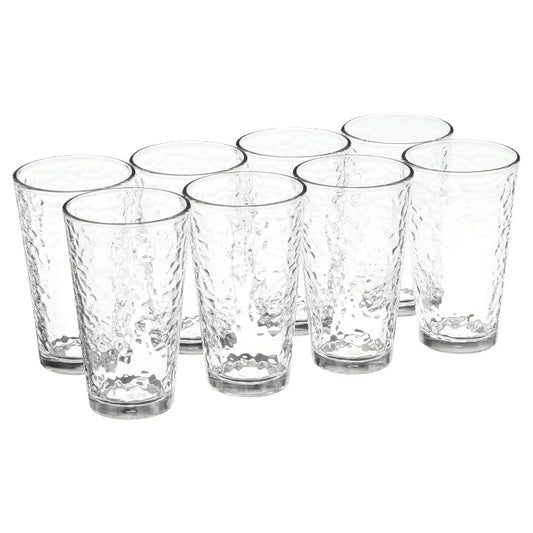 Vintage Frost Glass Drinkware Set, 16.2 oz, 8-Piece