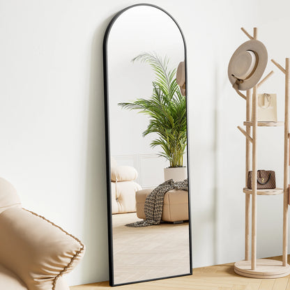 JHK 64"x21" Full  Wall Mirror Standing Hanging or Leaning Wall-Mounted Mirrors with Stand
