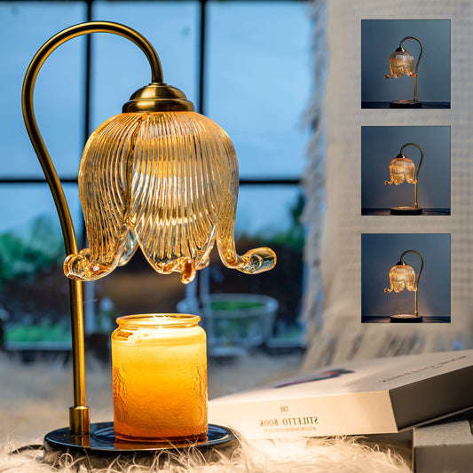 Tulip Flower Warm Candle Lamp French  Lamp