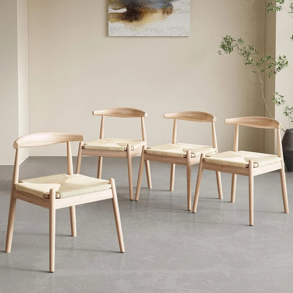 Dining Chairs Set of 2, Mid Century Modern  solid wood legs