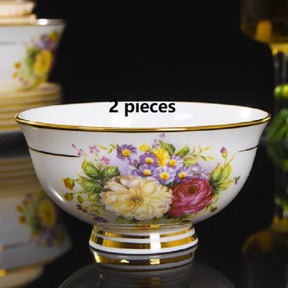 Ceramic Bone China tableware dishes steak plate with DIY tableware
