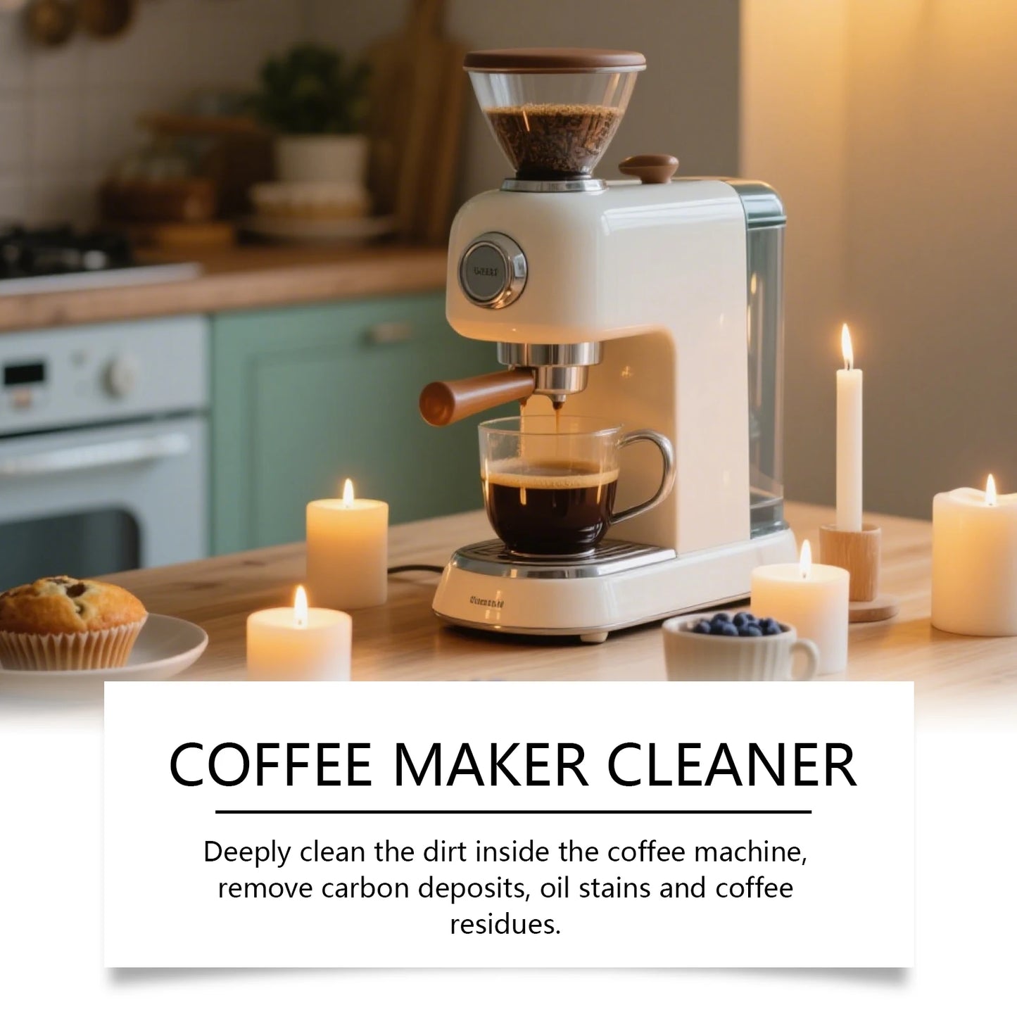 Coffee Machine Cleaning Tablets, Stain Removal.