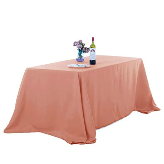 2pack 90x156 Inch Rectangular Tablecloth Polyester Fabric