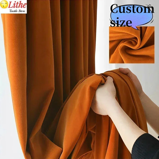 Curtains for Living Room  Bedroom   Velvet  Fabric  Custom Size
