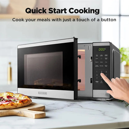 BLACK+DECKER Countertop Microwave Oven 0.9 Cu Ft - 6k, 10 Power Levels