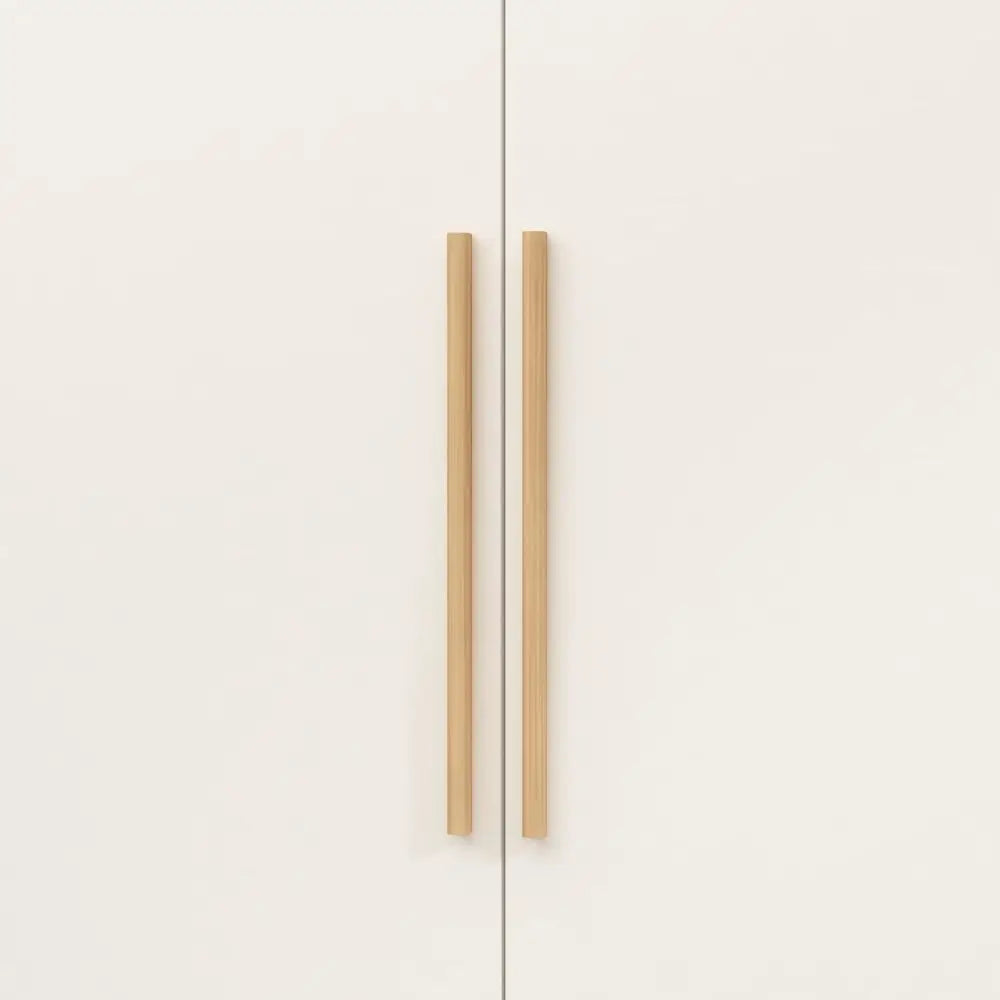 3 Doors Wardrobe Armoire Closet,  2 Hanging Rod,