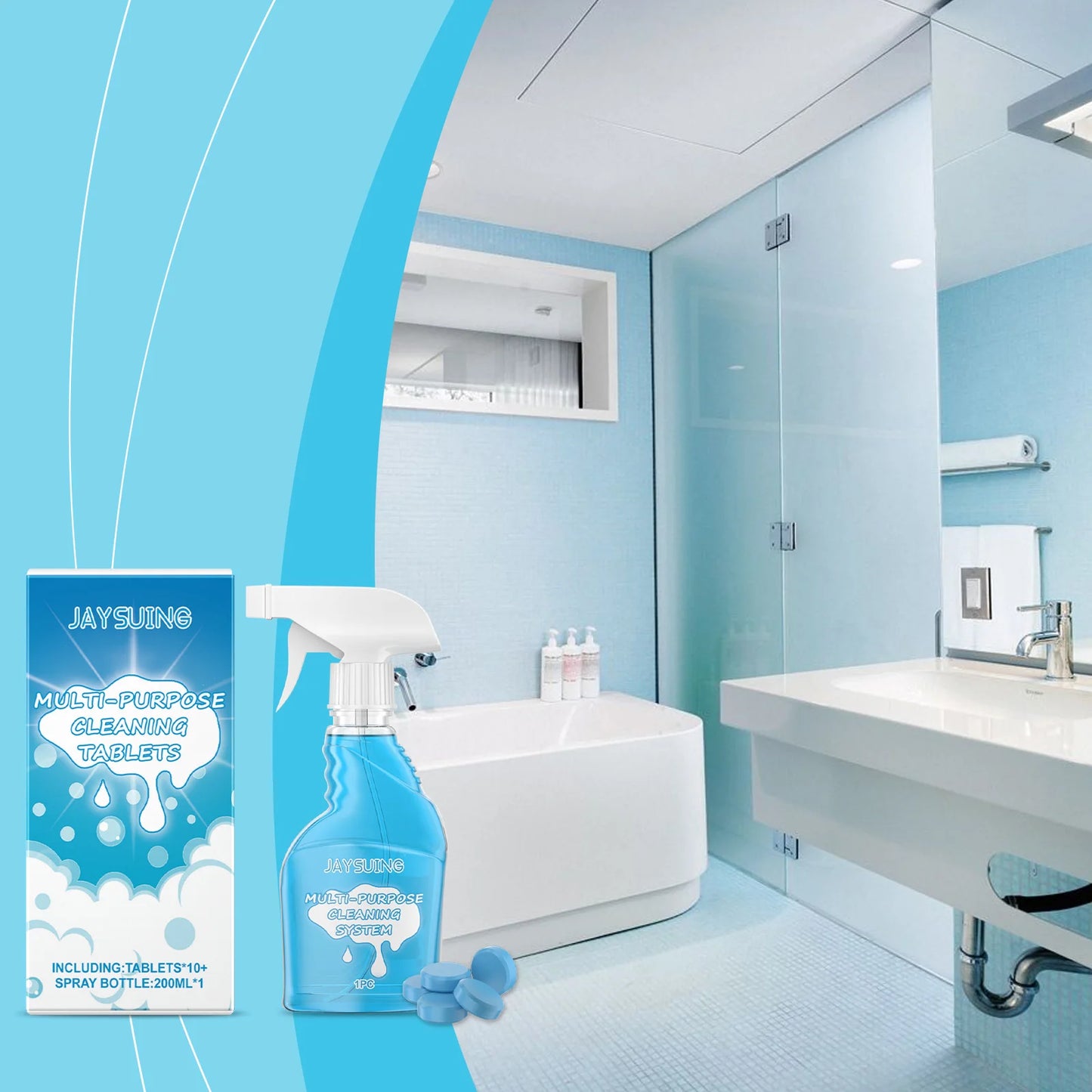 Multi Purpose Cleaning Agent, Effervescent Tablets,  Stain Removal,