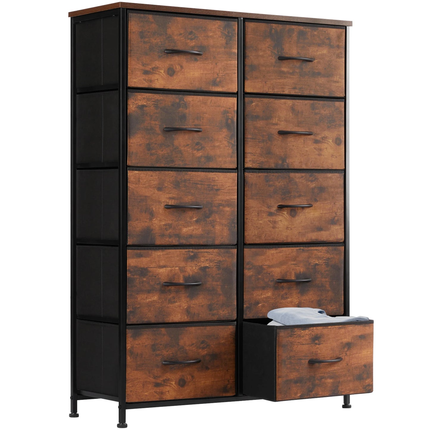 JHK   Chest of  Drawers Wardrobe Steel Frame