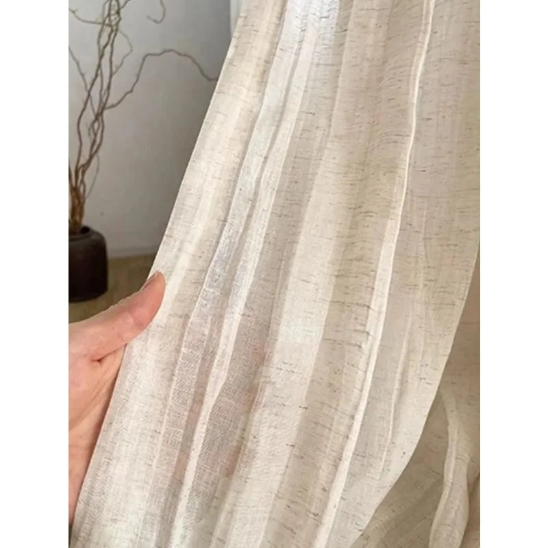 Japanese Voile  Balcony Bedroom Screen Gauze Custom
