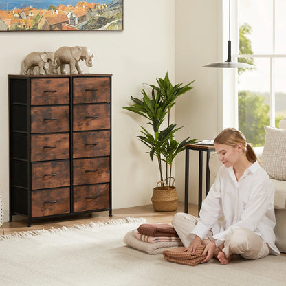 JHK   Chest of  Drawers Wardrobe Steel Frame