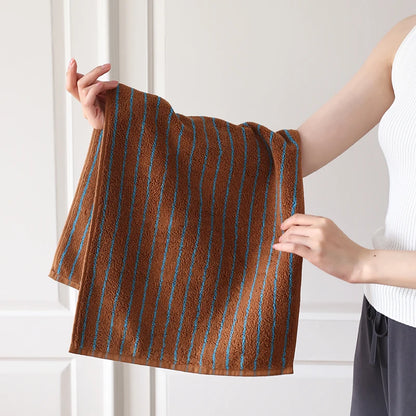 Retro Striped Combed  Cotton Towel  Face Towel and  Bath towel