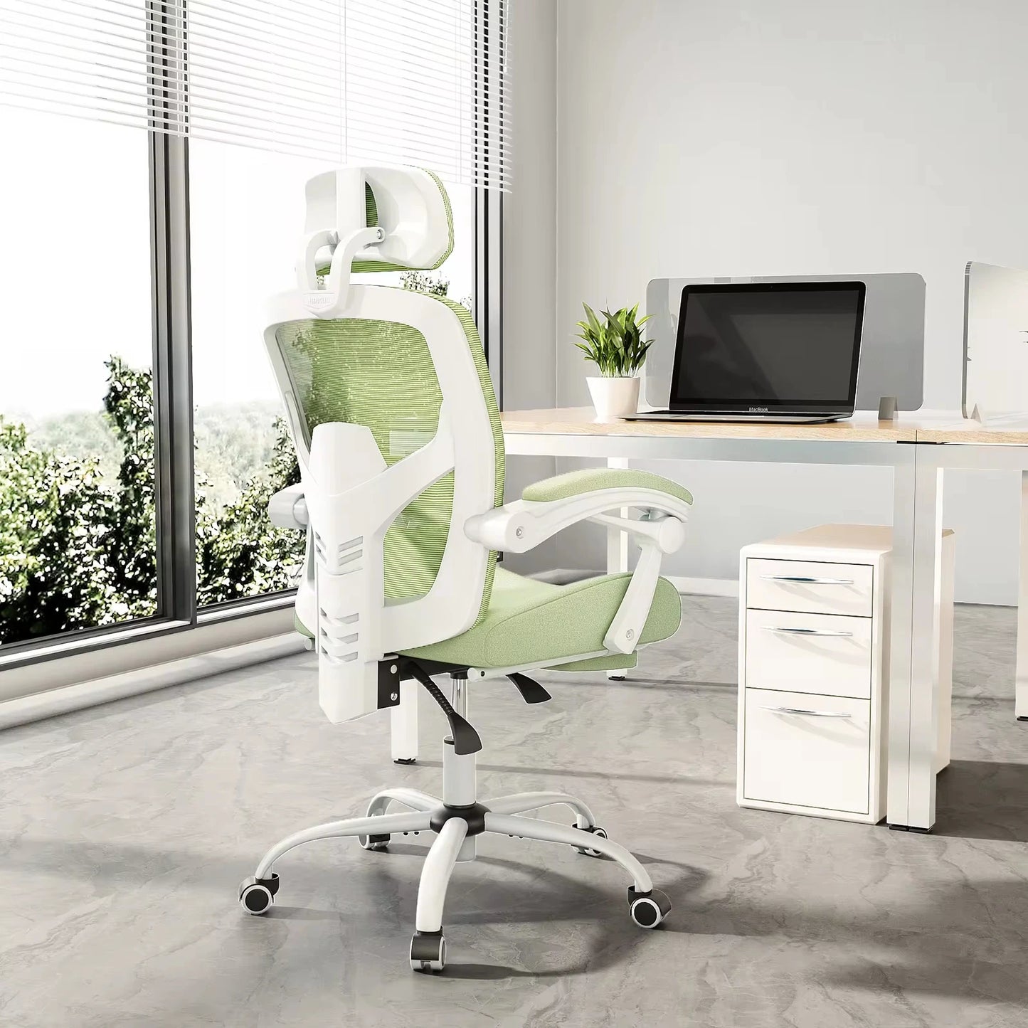 JHK Reclining High Back Rocking Gaming Chair Computer Desk Swivel Rolling