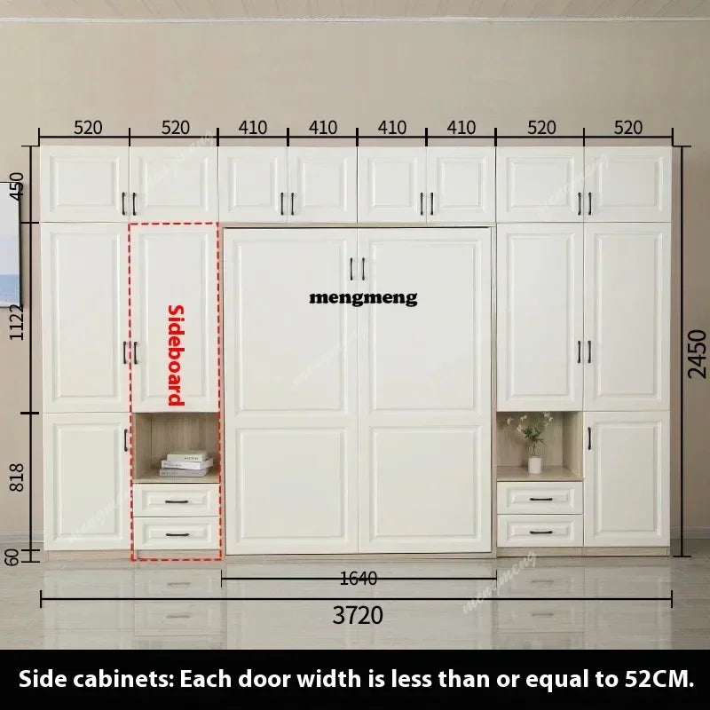 Multifunctional Wardrobe - Folding Bed,  Hidden Wall