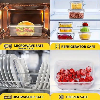 BPA-Free Food Storage Set - 24 Airtight Containers & Lids with Labels