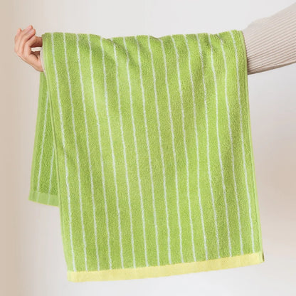 Retro Striped Combed  Cotton Towel  Face Towel and  Bath towel
