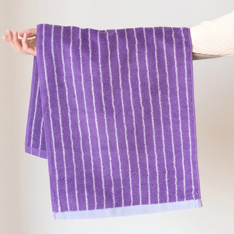 Retro Striped Combed  Cotton Towel  Face Towel and  Bath towel