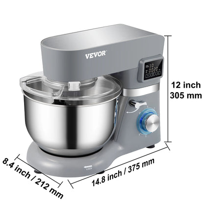 Stand Mixer   LCD  Timing 5.8 Qt Stainless Steel Bowl
