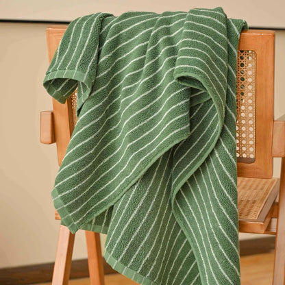 Retro Striped Combed  Cotton Towel  Face Towel and  Bath towel