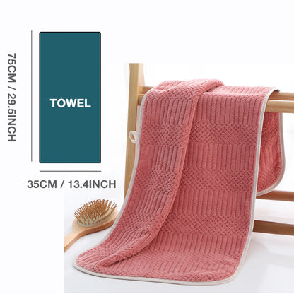 5pcs  Towels Set, Microfiber Soft Highly Absorbent, Quick Dry