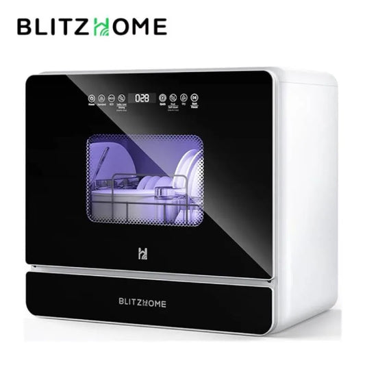 Blitzhome 5.2L Dishwasher with 9 Programs High-Temperature Spray Washing Countertop