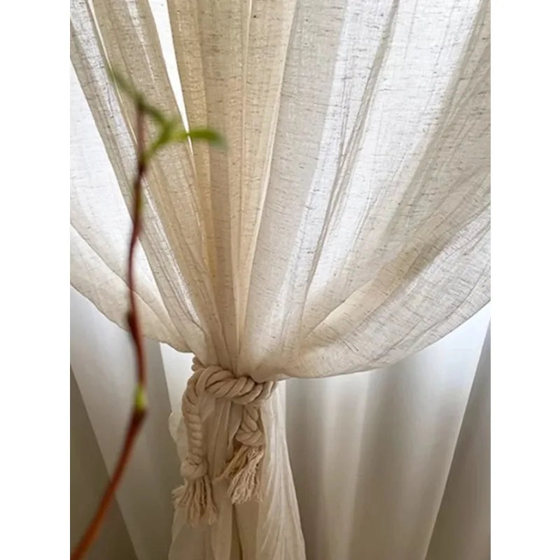 Japanese Voile  Balcony Bedroom Screen Gauze Custom