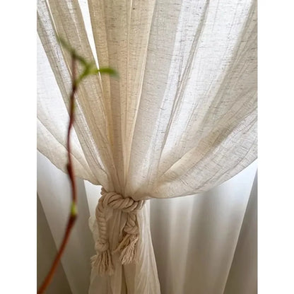 Japanese Voile  Balcony Bedroom Screen Gauze Custom