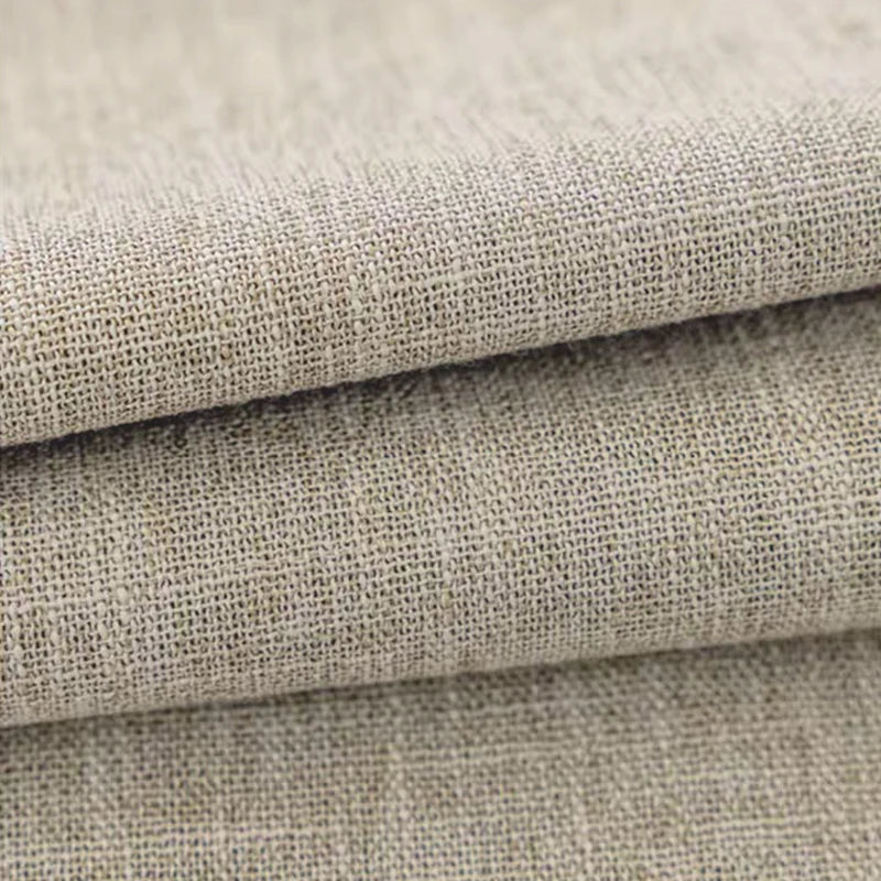 Asazal Linen Blackout Curtains  High Quality Full Shading Window Drapes