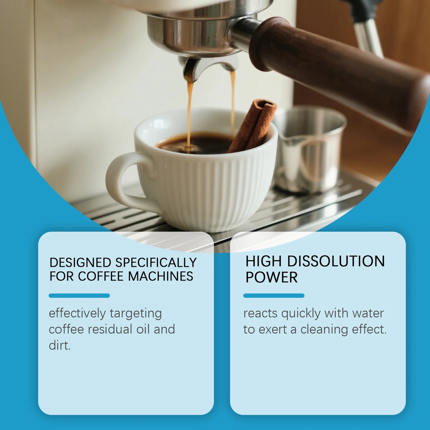 Coffee Machine Cleaning Tablets, Stain Removal.