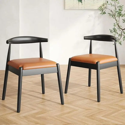 Dining Chairs Set of 2, Mid Century Modern  solid wood legs